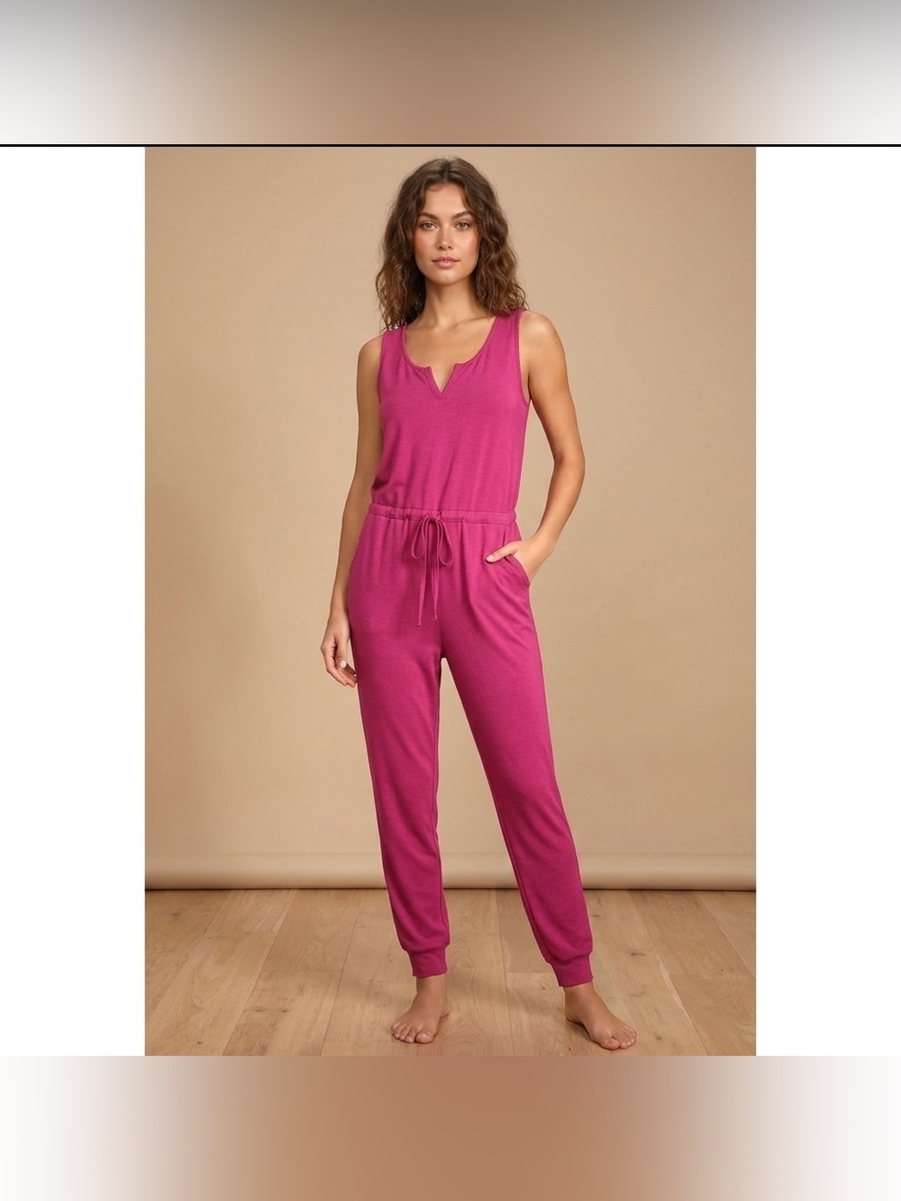 Lulu's Winslet Barbie Pink Sleeveless Jumpsuit Size S